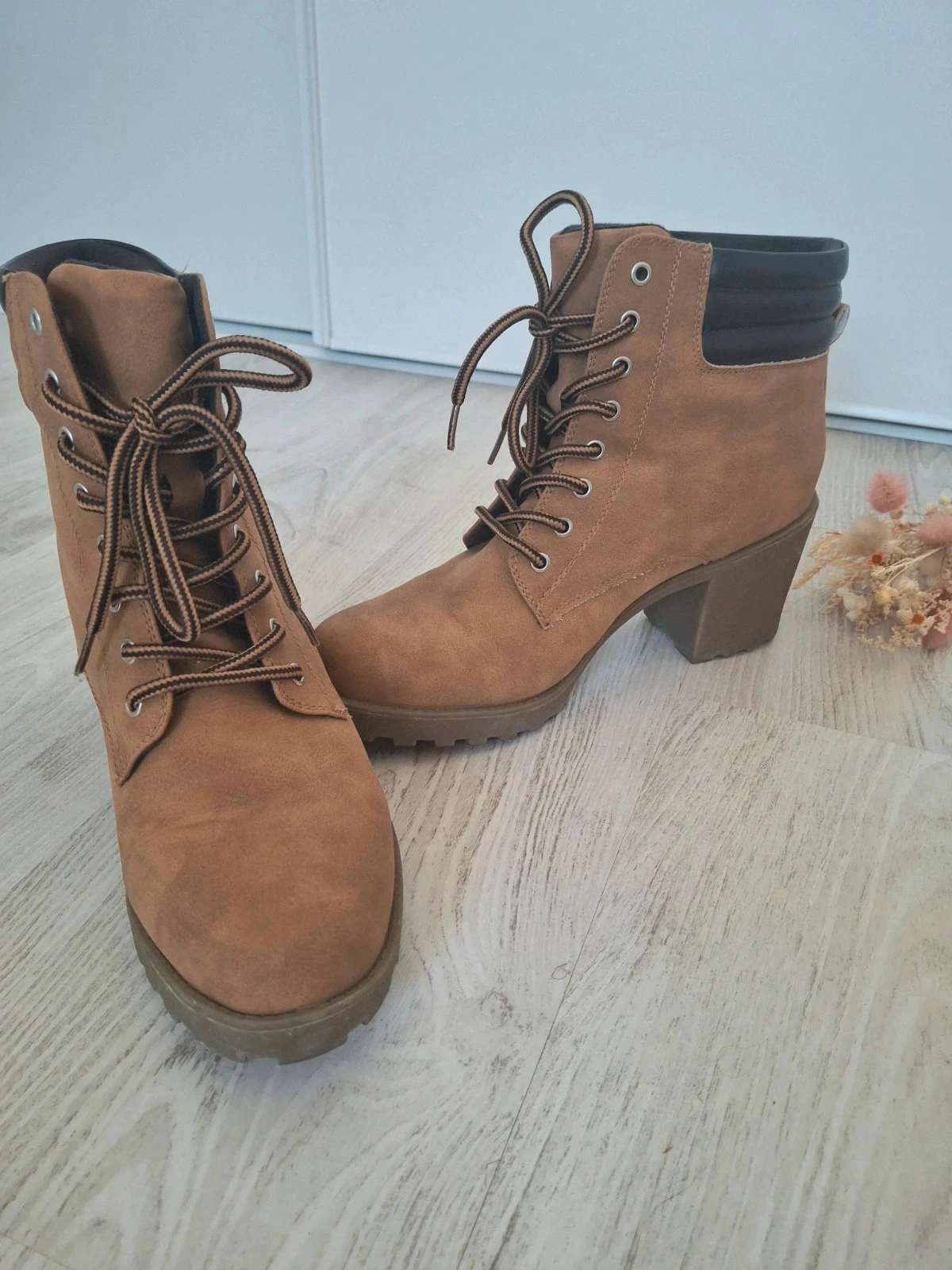 🤎 zapatos/Botines mujer camel/marrón con tacón – Talla 40 🤎 – photo 5